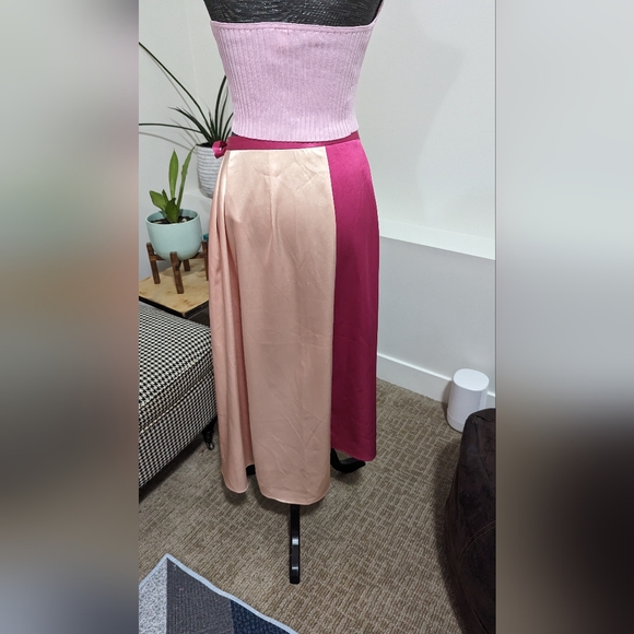 TopShop color block wrap skirt - Picture 3 of 7